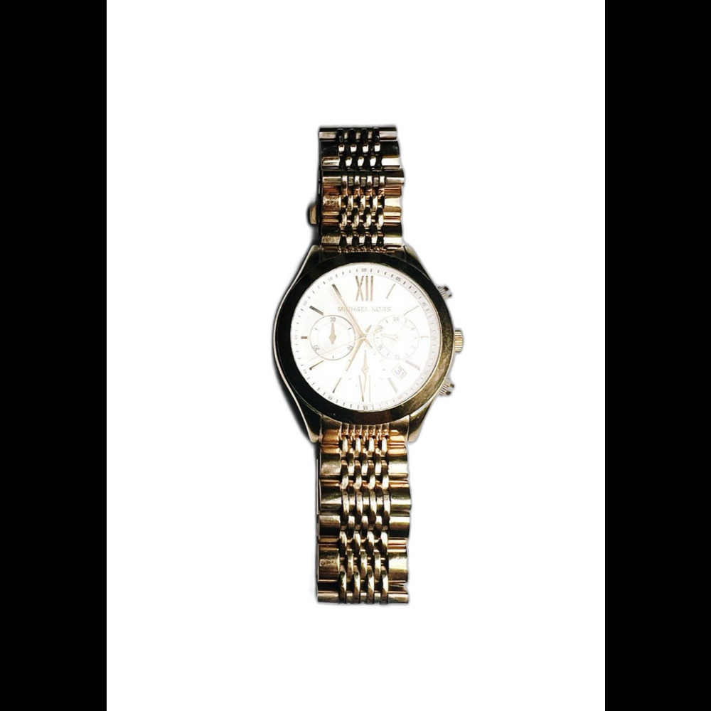 Michael Kors Oversized Aspyn Gold-Tone Watch Modern Mob Wife Old Money Design - Picture 1 of 6